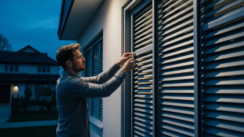 Entretien après l'installation des volets