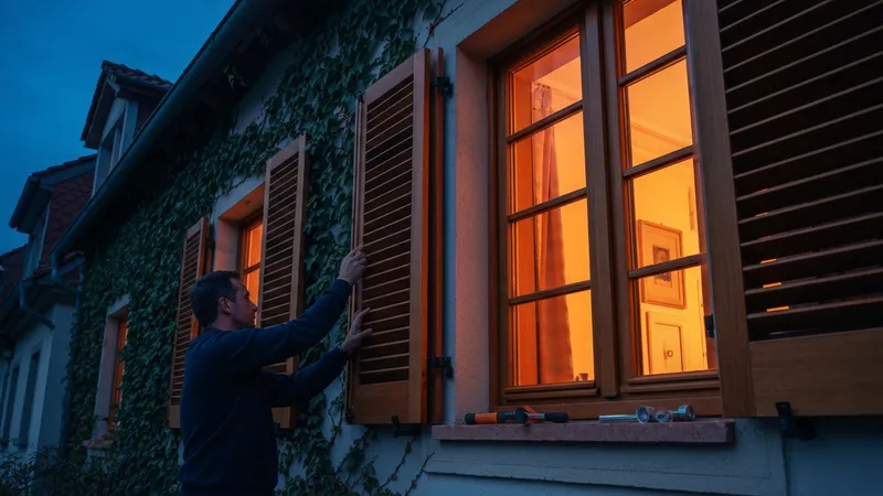 Installation des volets