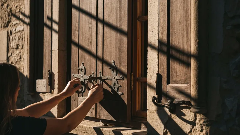 Volets battants traditionnels en bois