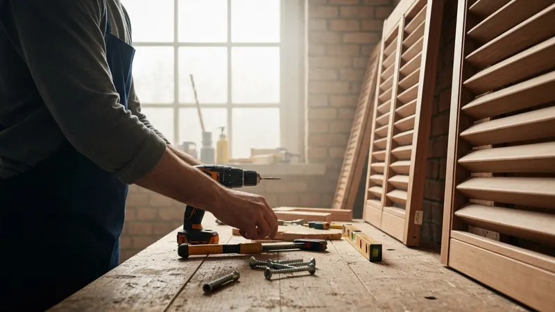 Outils nécessaires pour poser des volets