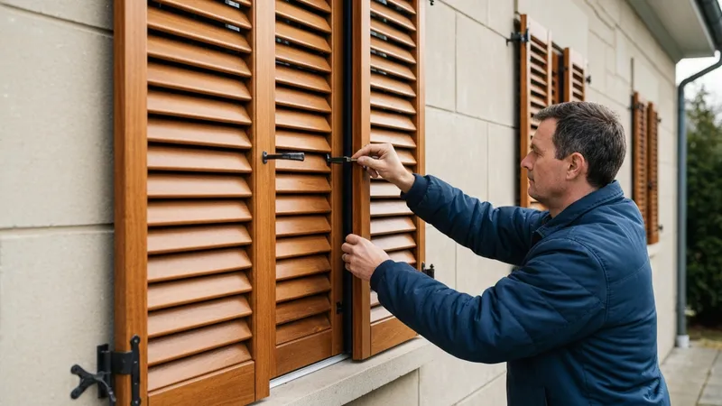 Préparation des volets pour l'hiver